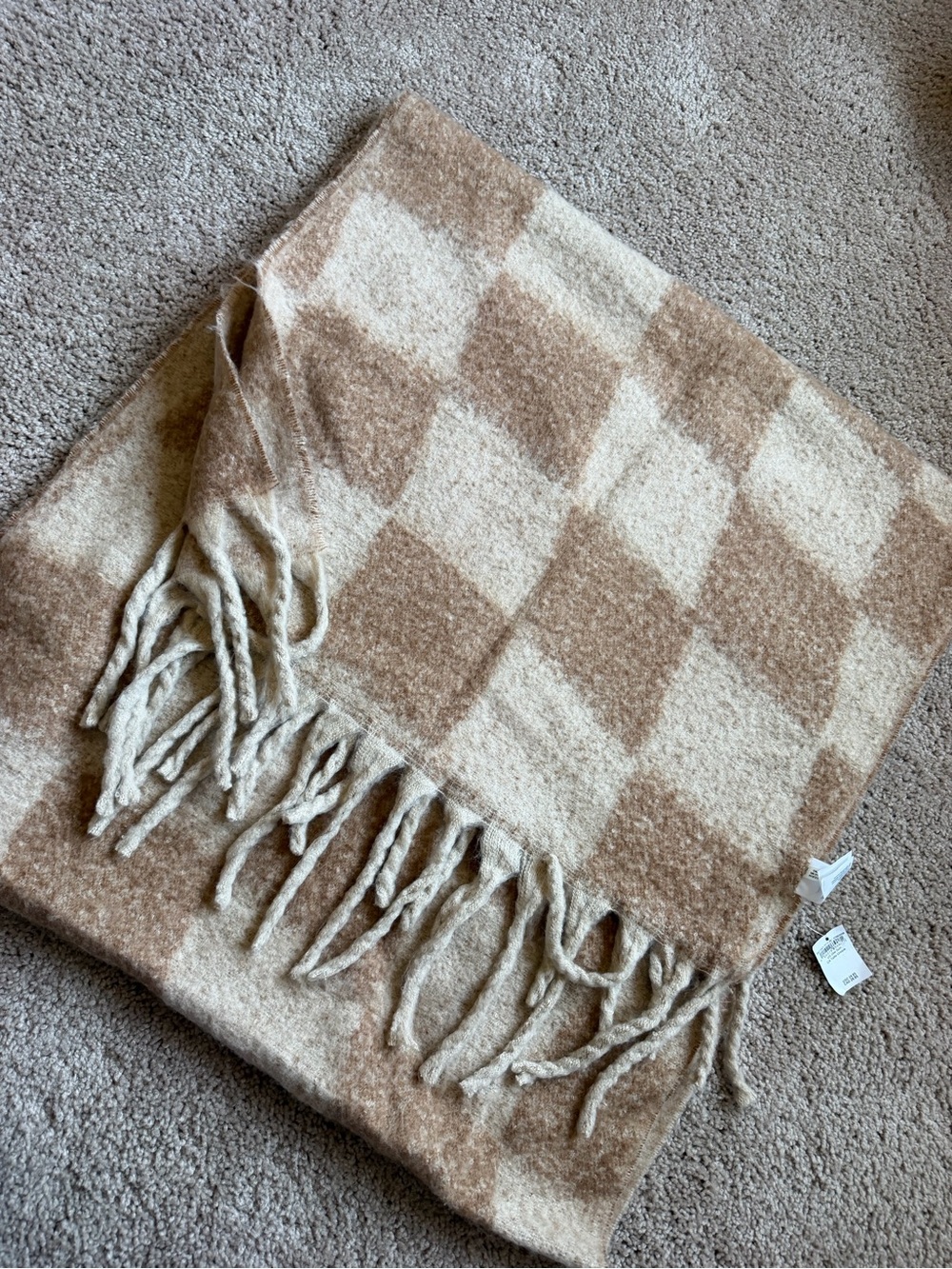 American Eagle Checkered Blanket Scarf
